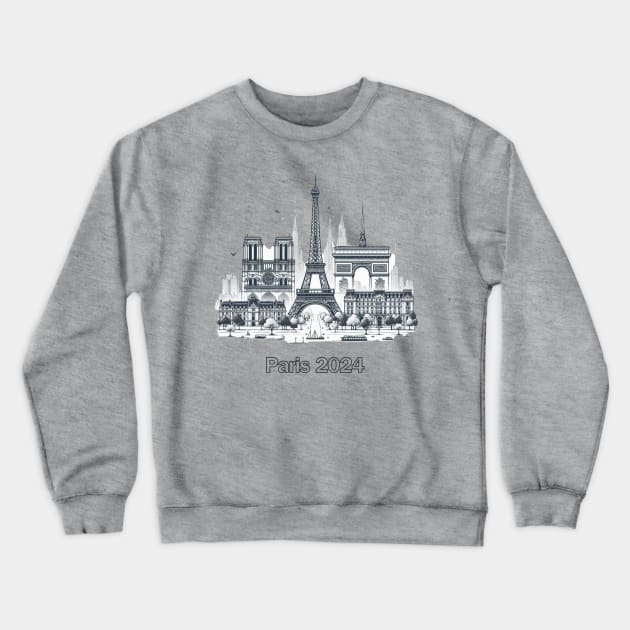 Paris 2024 Crewneck Sweatshirt by YuYu